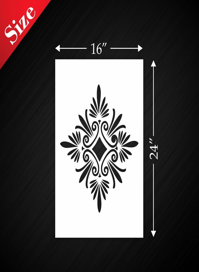 StenCart Stencil for Wall Painting Home Rangoli Pattern Reusable Wall Stencil Design for Wall Decoration(16 inchx24 inch)-DIY Reusable Design Suitable for Home & Office (Pack of 1) - Image 2